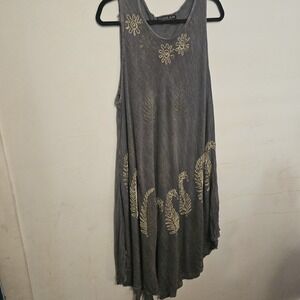 Ingear Women's Resort Flower Printed Maxi Dress‎ Boho Vacation One Size